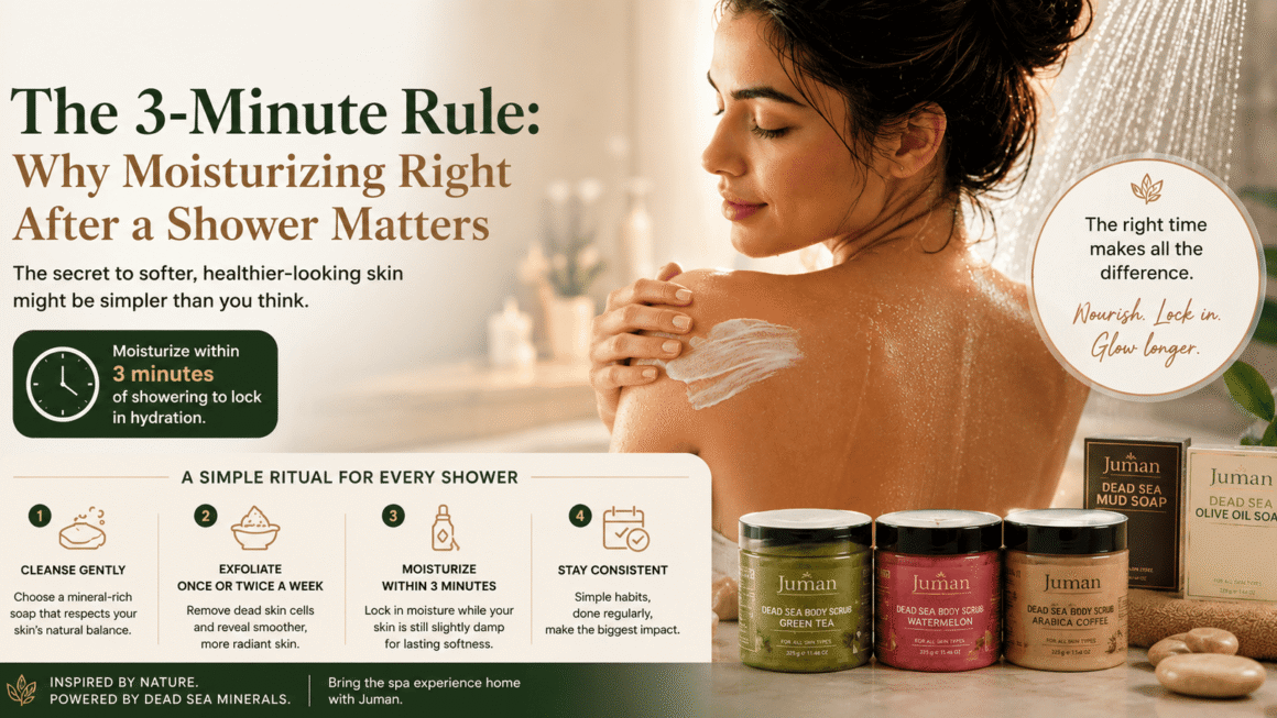 The 3 Minute Rule: Why Moisturizing Right After a Shower Matters